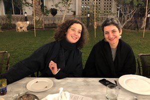 Nadira Husain & Maryam Ghoreshi. VIP Dinner at Abdelmonem Alserkal’s Home Garden. FIELD MEETING Take 6: Thinking Collections (25–26 January 2019). In Collaboration with Alserkal Avenue, Dubai. Courtesy Asia Contemporary Art Week (ACAW).